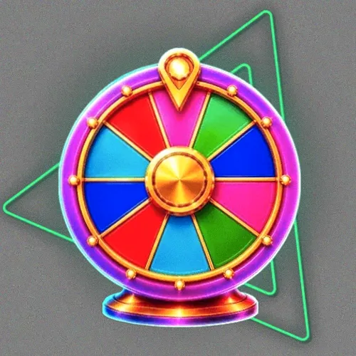 Colourful prize wheel