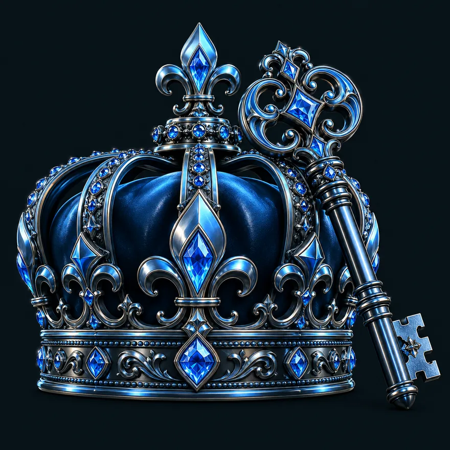 Royal crown and key — VegaStars
