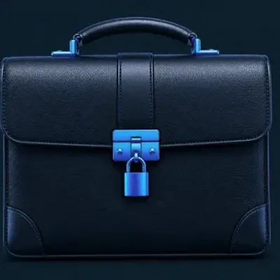 Locked leather briefcase — VegaStars